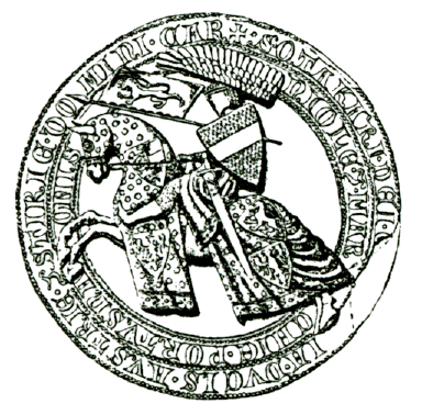 kresba aversu pečeti markraběte Přemysla III. - typ 5